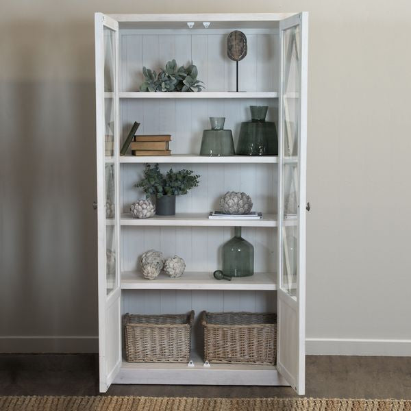 Stamford Plank Collection Tall Display Cabinet